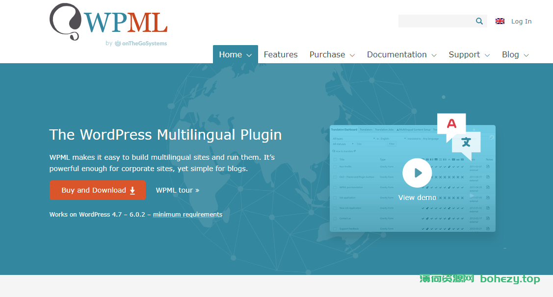 WordPress多语言插件 WPML Multilingual CMS v4.6.3 破解版