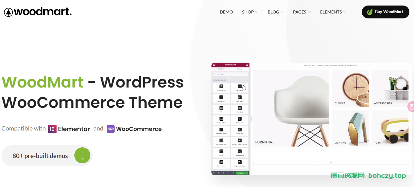 WordPress主题WooCommerce商店主题 WoodMart v7.2.5 破解版下载